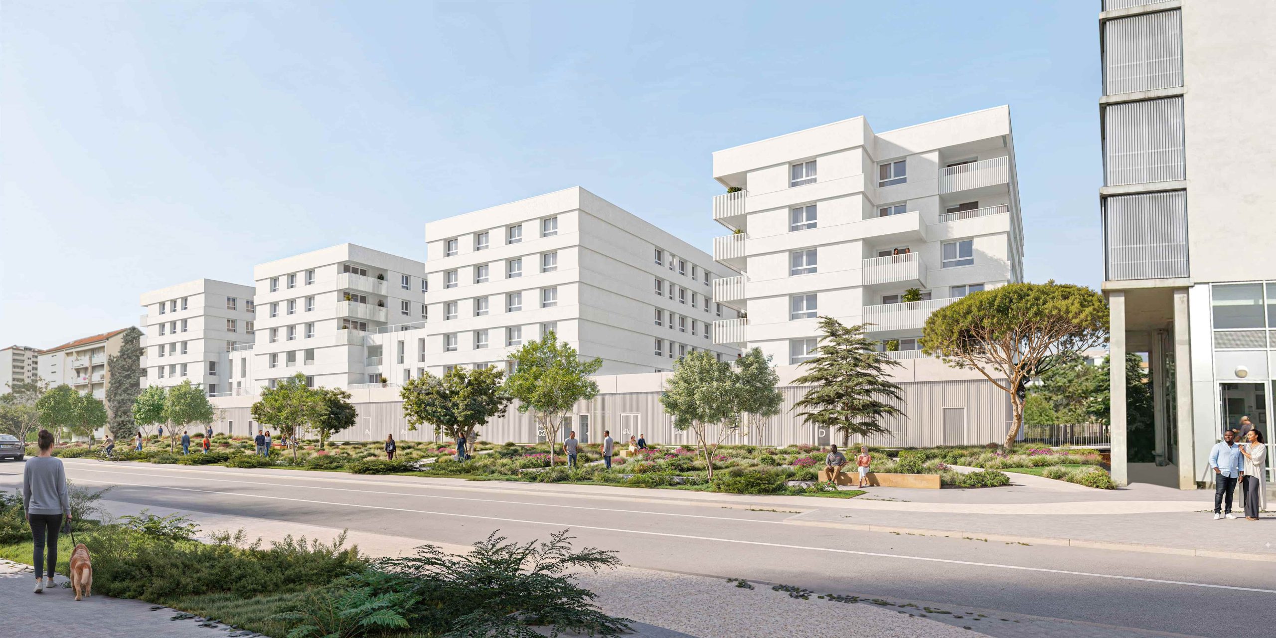 Ilôt Bourget Saouzelong Vue depuis l'avenue Bedouce 2